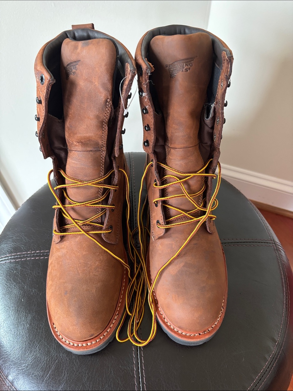 Red wing Shoes 620 LoggerMax Brown Leather Work Boots - Men's 9 D